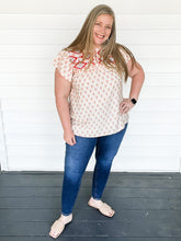 Load image into Gallery viewer, Gabriela Geometric Print Embroidered Top | Sisterhood Style Boutique