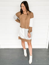 Load image into Gallery viewer, Camie Color Block Sweater Dress | Sisterhood Style Boutique