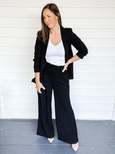 Tiffany Wide Leg Black Trousers | Sisterhood Style Boutique