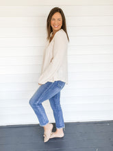 Load image into Gallery viewer, Winnie Waffle Knit Henley Top | Sisterhood Style Boutique