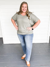 Load image into Gallery viewer, Eden Olive Green Knit Top | Sisterhood Style Boutique