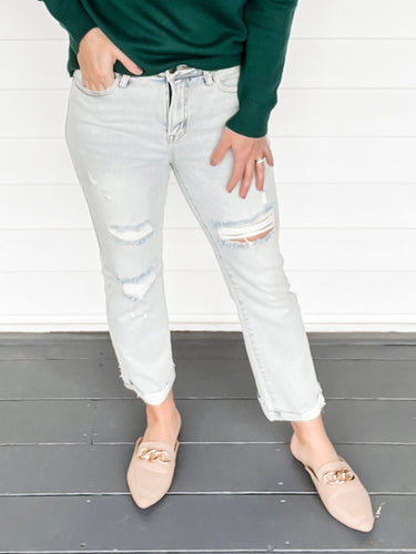 Risen Mid-rise Vintage Straight Jeans | Sisterhood Style Boutique
