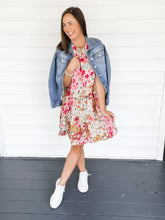 Load image into Gallery viewer, Matilda Tiered Flutter Sleeve Dress | Sisterhood Style Boutique