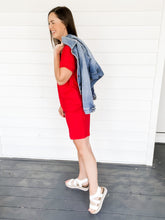 Load image into Gallery viewer, Dana T-Shirt Dress with Pockets | Sisterhood Style Boutique